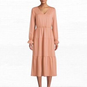 🌸 Blush Heather B 3/4 Sleeve Tiered Dress 🌸